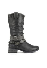 Mustang Kozaki 1229-605 Szary. Kolor: szary. Materiał: materiał #1