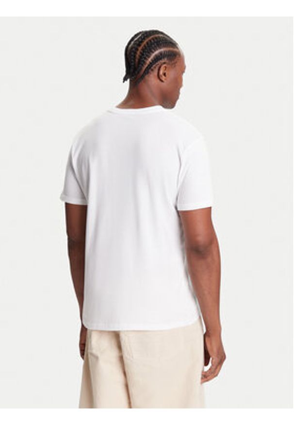 Quiksilver T-Shirt Ev Comp Logo EQYZT08182 Biały Regular Fit. Kolor: biały. Materiał: bawełna