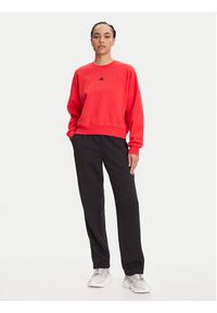 Adidas - adidas Bluza Essentials Small Logo Feelcozy JI6061 Czerwony Loose Fit. Kolor: czerwony. Materiał: bawełna #4
