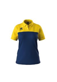 ERREA - Damska koszulka polo Errea Bonnie. Typ kołnierza: polo. Kolor: żółty, niebieski, wielokolorowy. Styl: sportowy, wakacyjny #1