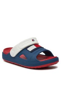 TOMMY HILFIGER - Tommy Hilfiger Sandały T3X2-33440-0083 S Granatowy. Kolor: niebieski