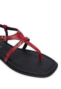 TOMMY HILFIGER - Tommy Hilfiger Sandały Th Buckle FW0FW09514 Czerwony. Kolor: czerwony. Materiał: skóra #4