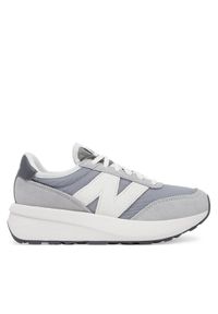 New Balance Sneakersy GS370AH Szary. Kolor: szary. Materiał: skóra, zamsz