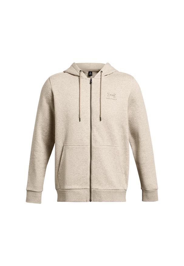 Bluza z kapturem z pełnym zamkiem błyskawicznym Under Armour Icon Fleece. Typ kołnierza: kaptur. Kolor: brązowy, beżowy, wielokolorowy. Sport: fitness
