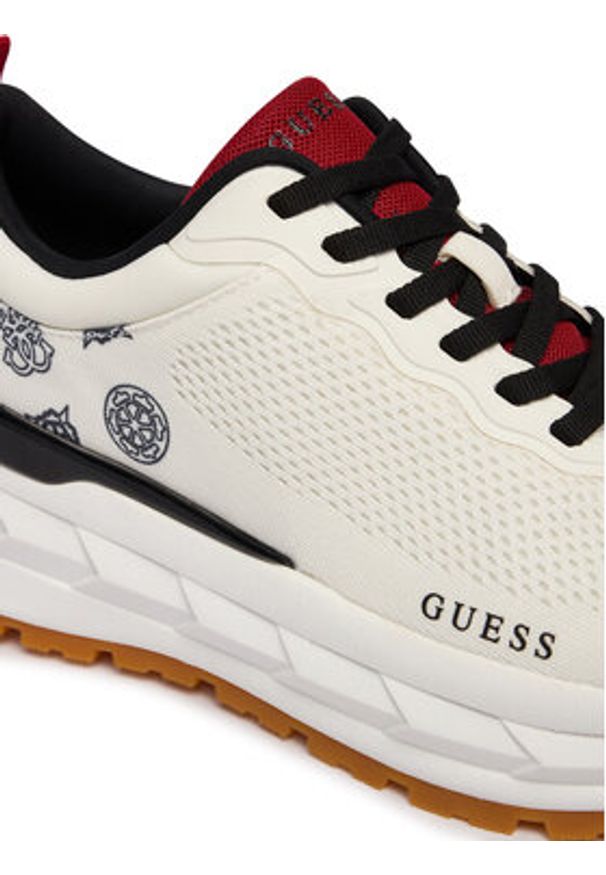 Guess Sneakersy FLPRN3 FAB12 Biały. Kolor: biały. Materiał: materiał