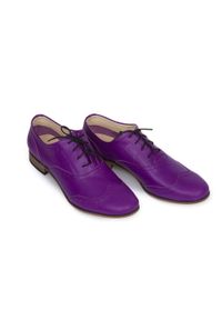 Zapato - jazzówki - skóra naturalna - model 246 - kolor fioletowy lico (38). Okazja: na co dzień, na spotkanie biznesowe, do pracy. Kolor: fioletowy. Materiał: skóra. Szerokość cholewki: normalna. Wzór: kolorowy, motyw zwierzęcy, kwiaty. Obcas: na obcasie. Styl: boho, biznesowy, klasyczny, elegancki, casual. Wysokość obcasa: niski #3