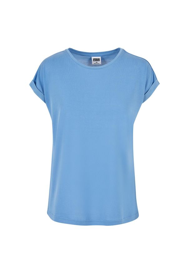 Damska koszulka off-shoulder Koszulka Urban Classics Modal. Kolor: niebieski