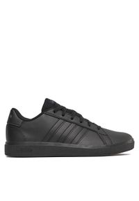 Adidas - adidas Buty Grand Court 2.0 K FZ6159 Czarny. Kolor: czarny. Materiał: skóra