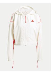 Adidas - adidas Wiatrówka Dance All-Gender Versatile IS0889 Biały Loose Fit. Kolor: biały. Materiał: syntetyk #6