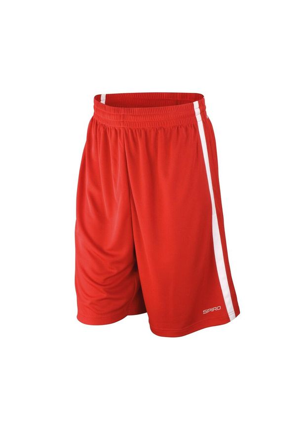 SPIRO - Letnie Męskie Spodenki Sportowe Koszykówka. Kolor: niebieski. Sezon: lato. Sport: koszykówka