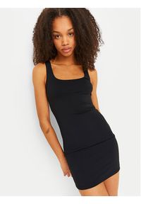 JJXX Sukienka codzienna Saga 12255286 Czarny Slim Fit. Okazja: na co dzień. Kolor: czarny. Materiał: syntetyk. Typ sukienki: proste. Styl: casual