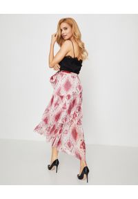 ZIMMERMANN - Różowa jedwabna spódnica. Kolor: różowy, wielokolorowy, fioletowy. Materiał: jedwab. Wzór: aplikacja #5