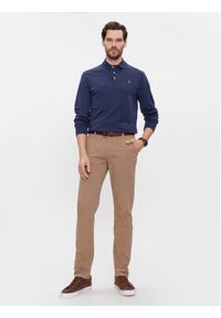 Polo Ralph Lauren Polo 710671785010 Granatowy Custom Slim Fit. Typ kołnierza: polo. Kolor: niebieski. Materiał: bawełna #3