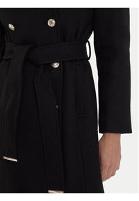 Morgan Płaszcz wełniany 242-GEVA Czarny Regular Fit. Kolor: czarny. Materiał: wełna, syntetyk #2