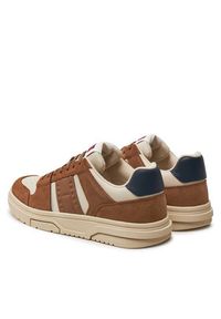 Tommy Jeans Sneakersy EM0EM01457 Brązowy. Kolor: brązowy. Materiał: skóra, zamsz