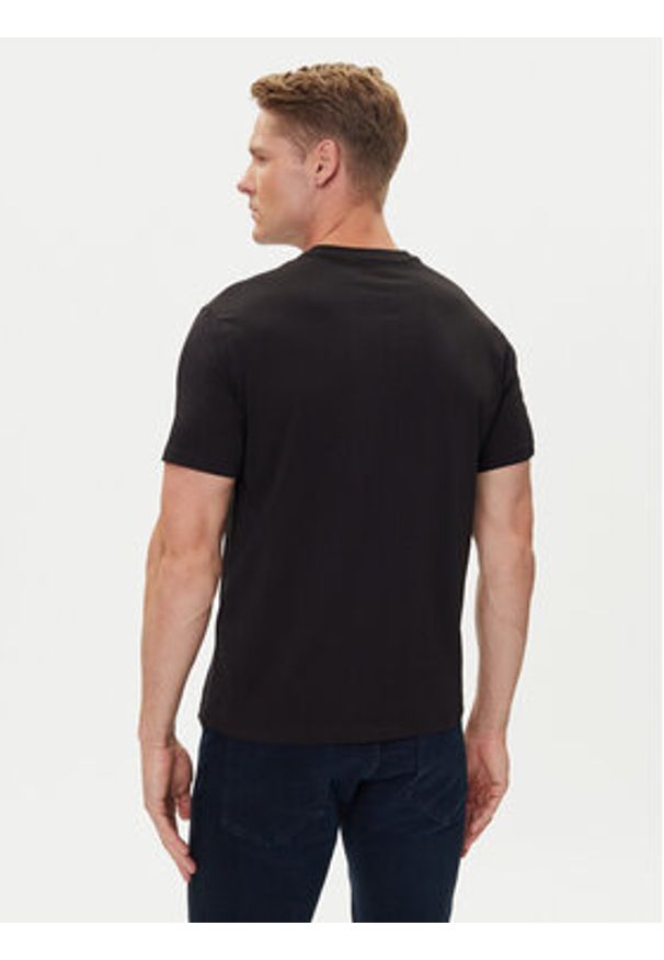 Armani Exchange T-Shirt 8NZT72 Z8H4Z 1200 Czarny Slim Fit. Kolor: czarny. Materiał: bawełna