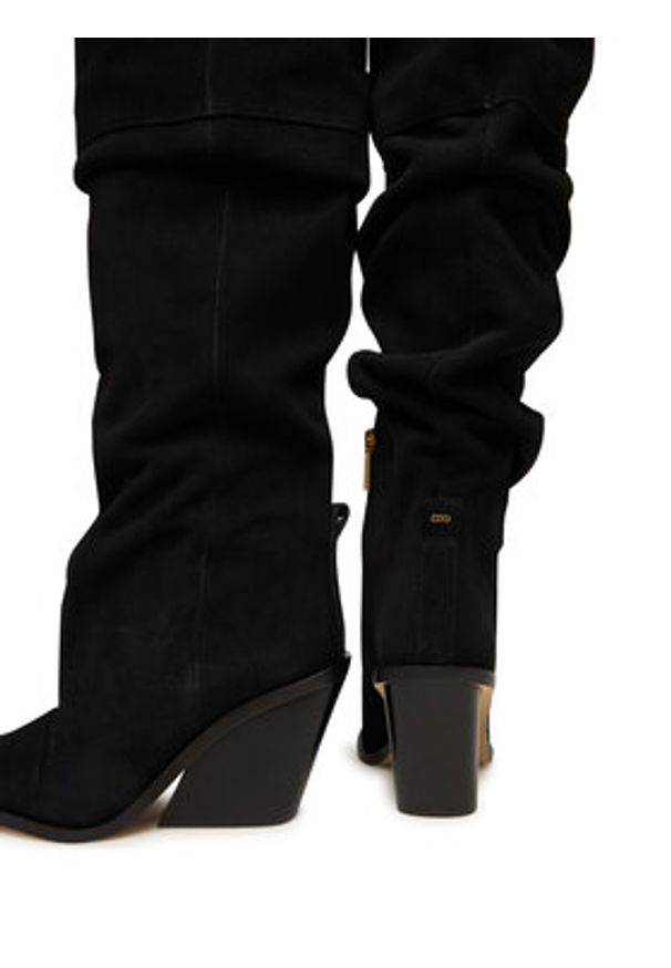 MICHAEL Michael Kors Kozaki Noemie 40F5NOMB1S Czarny. Kolor: czarny. Materiał: zamsz, skóra