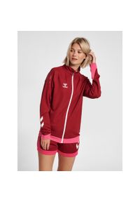 Bluza do piłki ręcznej damska Hummel hml LEAD poly zapinana na zamek. Kolor: wielokolorowy, czerwony, brązowy. Sport: fitness, piłka ręczna #1