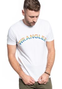 Wrangler - MĘSKI T-SHIRT WRANGLER SS RAINBOW TEE WHITE W7F2D3989 #1