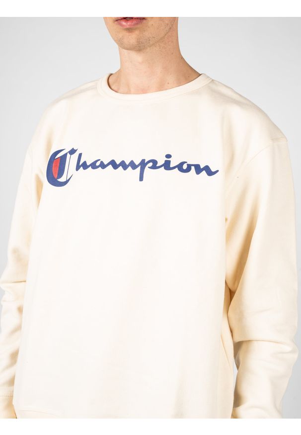 Champion Bluza | HBGF88H586NJA | Mężczyzna | Kremowy. Okazja: na co dzień. Kolor: kremowy. Materiał: bawełna, poliester. Styl: casual
