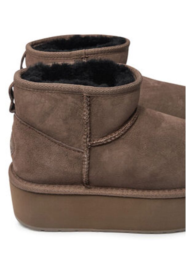 EMU Australia Śniegowce Stinger Micro Flatform W13082 Brązowy. Kolor: brązowy. Materiał: skóra