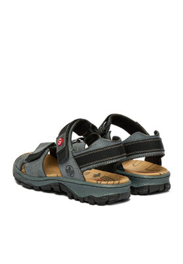 Rieker Sandały CEO-68851-14 Niebieski. Kolor: niebieski. Materiał: skóra