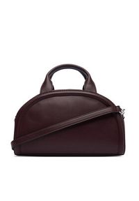 Calvin Klein Torebka Bold Ck Dome Crossbody LV04F3895G Bordowy. Kolor: czerwony. Materiał: skórzane #3