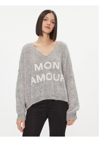 Kontatto Sweter 3M1200 Szary Oversize. Kolor: szary. Materiał: syntetyk #1