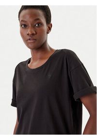 G-Star RAW - G-Star Raw T-Shirt Rolled Up D24524-4107 Czarny Loose Fit. Kolor: czarny. Materiał: bawełna #5