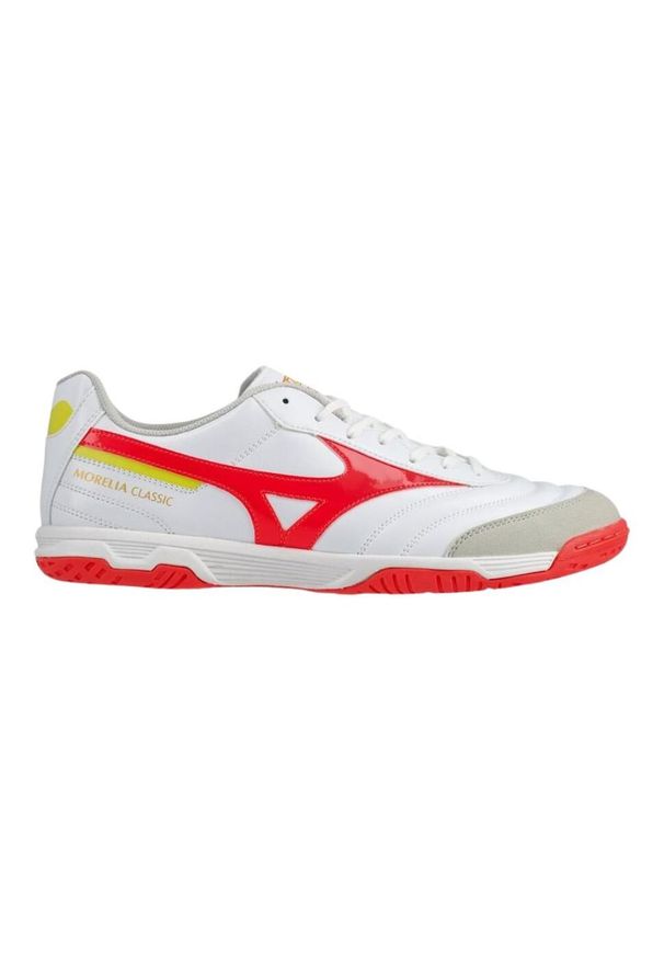 Buty piłkarskie męskie Mizuno Morelia Sala Classic IN. Kolor: pomarańczowy, biały, wielokolorowy. Sport: piłka nożna