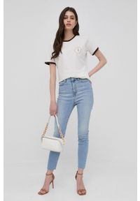 Trussardi Jeans - Trussardi Torebka kolor beżowy. Kolor: beżowy. Rodzaj torebki: na ramię #4