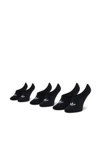 Adidas - Zestaw 3 par stopek unisex adidas - No-Show Socks 3P FM0677 Black. Kolor: czarny. Materiał: bawełna, poliester, elastan, poliamid, materiał #1