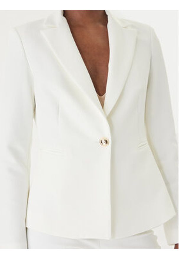 Rinascimento Marynarka CFC0128647003 Biały Regular Fit. Kolor: biały. Materiał: syntetyk