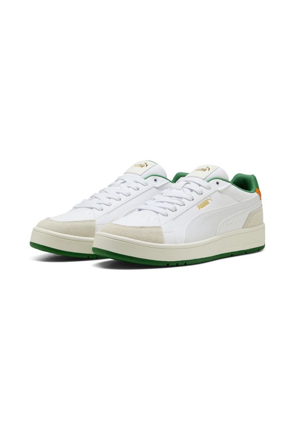 Buty do chodzenia męskie Puma 03 Court Classico. Kolor: biały, wielokolorowy, zielony. Materiał: zamsz, materiał, syntetyk. Szerokość cholewki: normalna. Sport: turystyka piesza