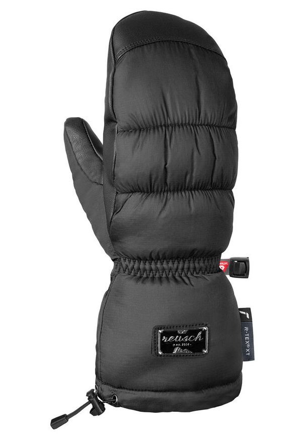 Rękawice damskie Reusch Puffy R-TEX® XT Mitten. Kolor: czarny. Sezon: zima. Sport: narciarstwo