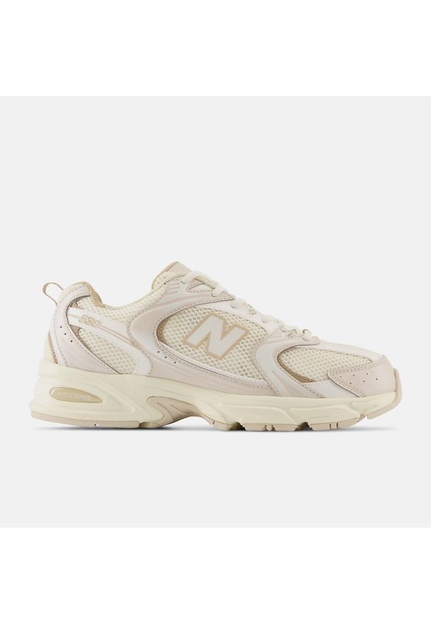 New Balance 530 MR530AA Sneakersy unisex. Kolor: beżowy. Materiał: syntetyk, materiał. Szerokość cholewki: normalna