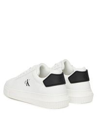 Calvin Klein Jeans Sneakersy Chunky Cupsole Ru Patch Lth YM0YM01296 Biały. Kolor: biały. Materiał: skóra #4