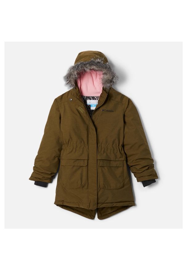 columbia - Kurtka zimowa dziewczęca Columbia Nordic Strider™ Jacket. Kolor: zielony. Sezon: zima. Sport: turystyka piesza