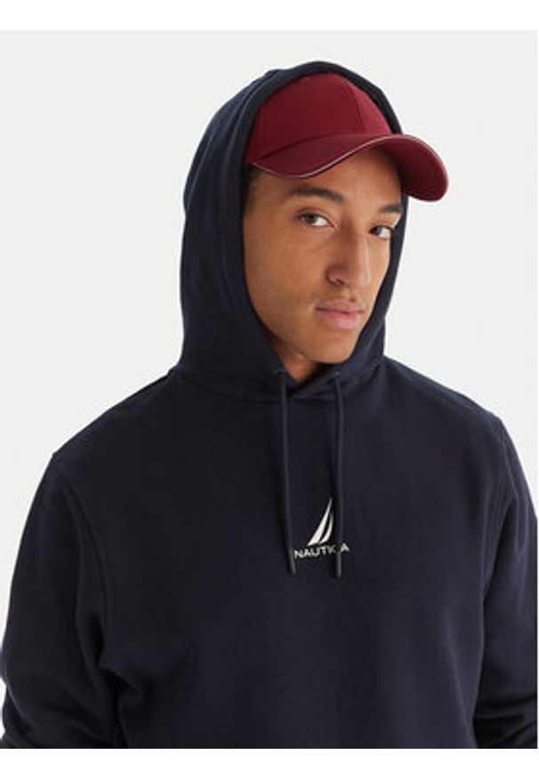 Nautica Bluza Wallowa Oh N1T04066 Granatowy Regular Fit. Kolor: niebieski. Materiał: bawełna, syntetyk