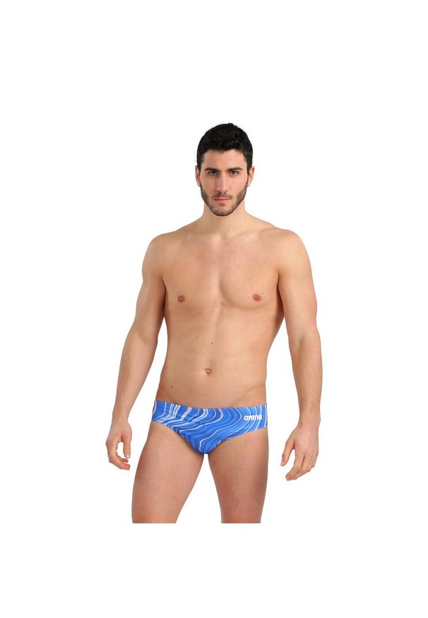 Kąpielówki Arena Marbled. Kolor: wielokolorowy, niebieski. Wzór: nadruk