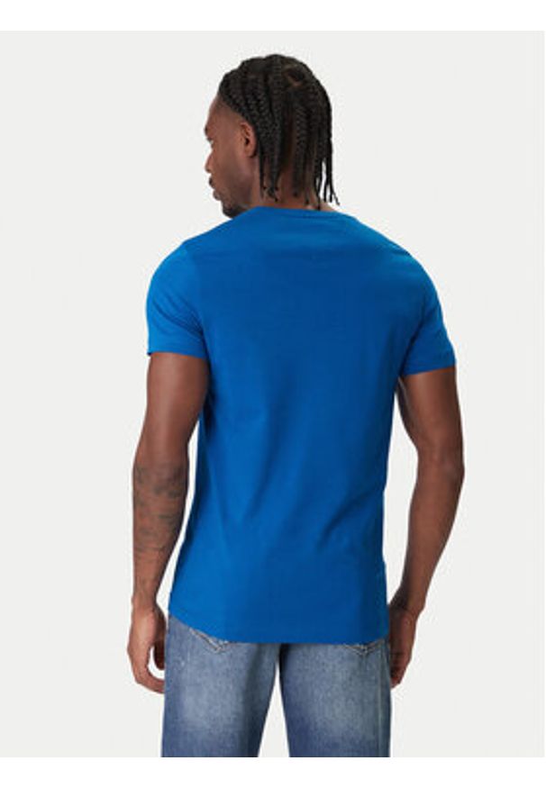 TOMMY HILFIGER - Tommy Hilfiger T-Shirt MW0MW10800 Niebieski Slim Fit. Kolor: niebieski. Materiał: bawełna