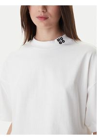 Hugo - HUGO T-Shirt Damelody 50561189 Biały Regular Fit. Kolor: biały. Materiał: bawełna #5