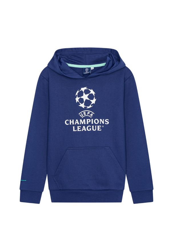 CHAMPIONS LEAGUE - Champions League bluza z kapturem dla dzieci. Typ kołnierza: kaptur. Kolor: niebieski. Materiał: bawełna