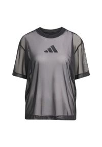 Adidas - Koszulka ALL SZN Soft Lux Mesh. Kolor: czarny. Materiał: mesh