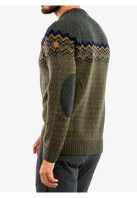 Fjällräven - Sweter męski Fjallraven Ovik Knit Sweater. Kolor: zielony