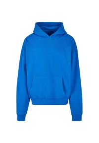 BUILD YOUR BRAND - Bawełniana Bluza Z Kapturem Dla Dorosłych Unisex Ultra Heavyweight Boxy Hoodie. Typ kołnierza: kaptur. Kolor: niebieski. Materiał: bawełna