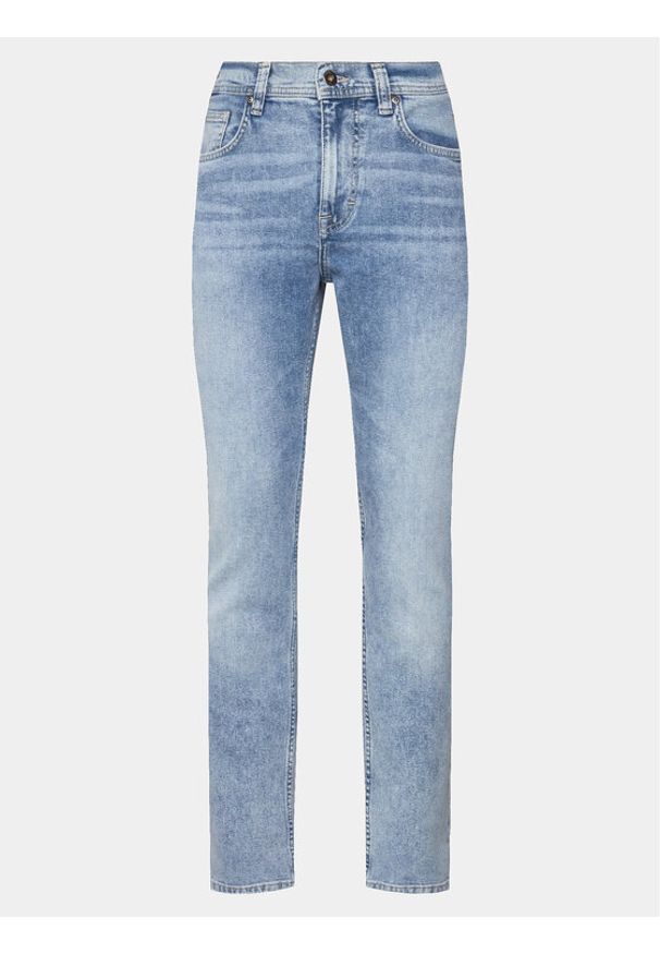 Mustang Jeansy Orlando 1014860 Niebieski Slim Fit. Kolor: niebieski