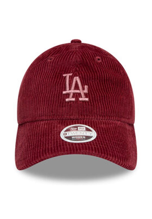 New Era Czapka z daszkiem Los Angeles Dodgers Cord 9Twenty 60595359 Bordowy. Kolor: czerwony. Materiał: bawełna, materiał