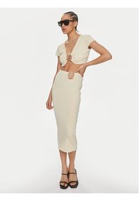 Patrizia Pepe Bluzka 2K0261/K021-W362 Écru Regular Fit. Materiał: wiskoza #4