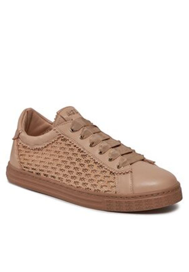 AGL Sneakersy Sade Plots D936133PGK7645F680 Beżowy. Kolor: beżowy. Materiał: skóra